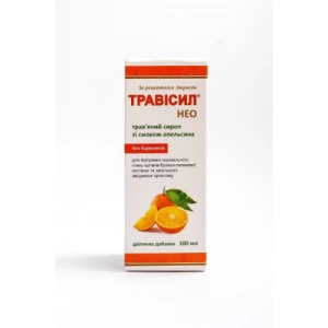 Аналоги та замінники препарату Травісил Нео трав'яний сироп із апельсиновим смаком 100мл