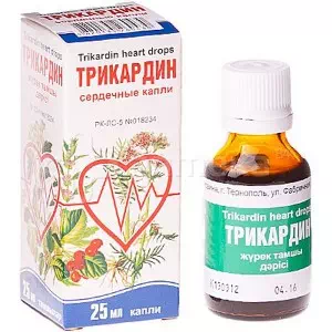 Трикардин краплі серцеві 25мл- ціни у Покровську