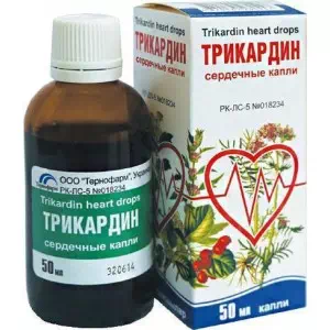 Трикардин краплі серцеві 50мл- ціни у Нововолинську