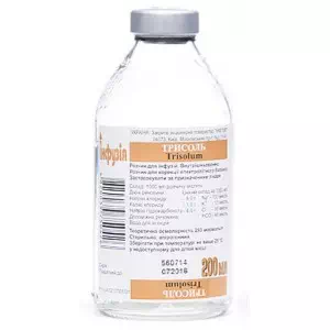 Трисоль раствор для инъекций бутылка флакон 200мл Инфузия- цены в Днепре