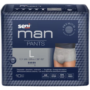 Трусы впитывающие для взрослых Seni Man Pants large №10- цены в Прилуках