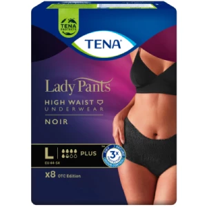 Урологічні труси для жінок Tena Lady Pants Plus Black L 8шт- ціни у Миколаїві