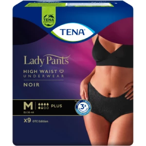 Урологічні труси для жінок Tena Lady Pants Plus Black M 9шт- ціни у Новомосковську