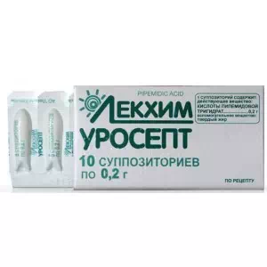 Уросепт суппозитории (свечи) 0.2г №10- цены в Днепре