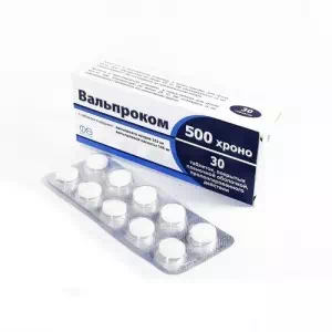 Вальпроком таблетки 500мг №30- цены в Лубны