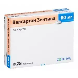 Инструкция к препарату Валсартан-Н-Зентива таблетки 80 12.5мг №28