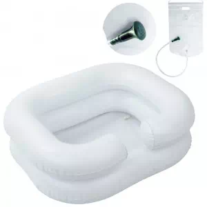 Ванночка надувная для мытья головы (ПВХ) + резервуар для воды + трубка с воронкой ДхШ 59х49 арт.OSD-F-1002- цены в Горишних Плавнях