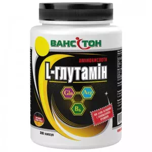 Ванситон L-глютамин, 300 капс., 650 мг- цены в Тернополе