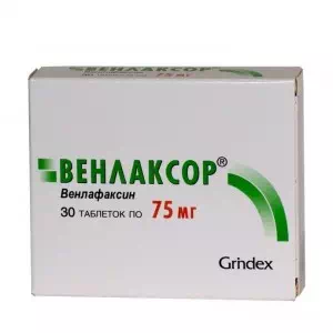 Венлаксор таблетки 75мг №30- ціни у Покровську