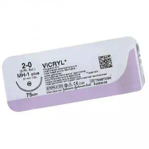Отзывы о препарате Викрил №2 0 фиолет.75см игла 36мм обратно-реж.