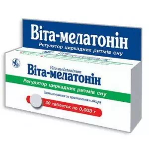 Вита-мелатонин таблетки 0.003 №30- цены в Днепре