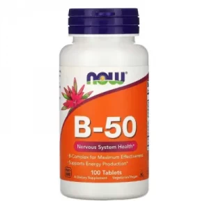 Отзывы о препарате Витамины B-50 Комплекс NOW капсулы №100