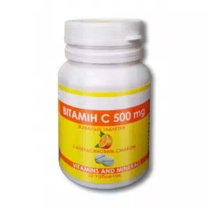 Вітамін C табл. д / жув. 500мг N30- ціни у Умані