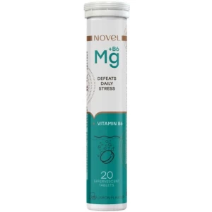 Вітаміни NOVEL Magnesium+B6 таблетки шипучі №20- ціни у Дніпрі