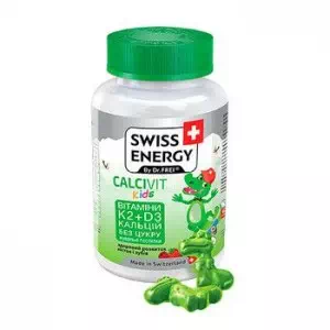 Витамины Swiss Energy by Dr.Frei CalciVit Kids пастилки жев.№60- цены в Покрове