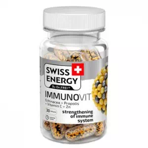 Инструкция к препарату Витамины Swiss Energy by Dr.Frei ImmunoVit капсулы №30
