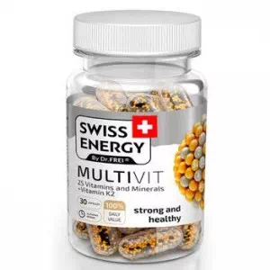 Витамины Swiss Energy by Dr.Frei MultiVit капсулы №30- цены в Дрогобыче