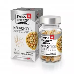 Вітаміни Swiss Energy Нейрофорс капсули №30- ціни у Оріхові