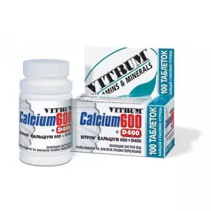 Витамины витрум Кальциум 600 с витамином D3 400 таблетки №60- цены в Днепре