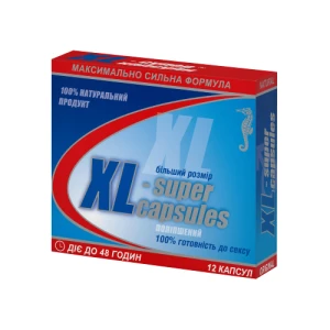 XL-Супер капсулы 0.3г №12- цены в Сумах