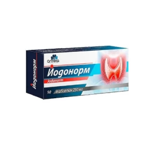 Йодонорм таблетки 250мг №50- ціни у Тернополі