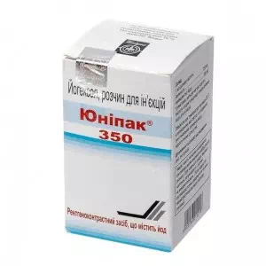 Юніпак розчин д/ін. 350 мг/мл по 100 мл №1 у флак.- ціни у Кропивницький