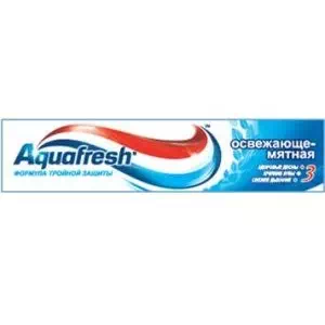 зубна паста Аквафреш (-3) освіжаюче-м'ятна 50мл- ціни у Мелітополі
