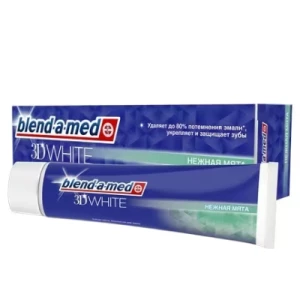 Зубна паста Blend-a-med 3D White ніжна м'ята 100мл- ціни у Запоріжжі