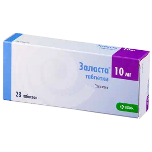 Заласта таблетки по 10 мг №28 (7х4)- ціни у Енергодарі