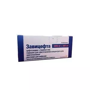 Завицефта порошок для концентрата для раствора для инфузий по 2000 мг/500 мг флакон №10- цены в Сумах
