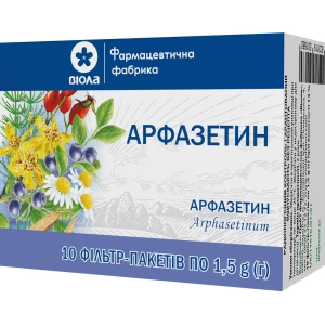 Арфазетин збір 1,5г у фільтр-пакет №10 у пачці- ціни у Сумах