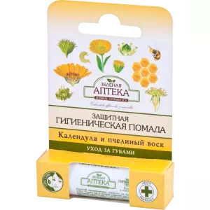 Зеленая Аптека помада гигиеническая защитная с календулой и пчелиным воском 3,6г- цены в Запорожье