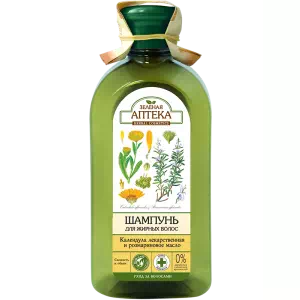 Зелена Аптека шампунь для жирного та нормального волосся 350мл календула + розмарин- ціни у Лубни