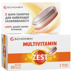 Зест мультивітамін таблетки №30- ціни у Черкасах