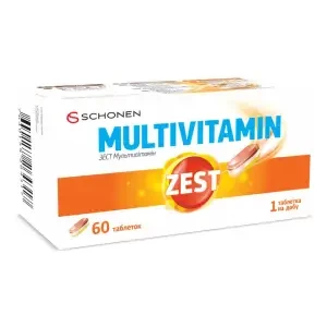Зест Мультивитамин таблетки № 60- цены в Бровары