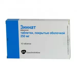Зіннат таблетки в/о 250мг N10- ціни у Дніпрі