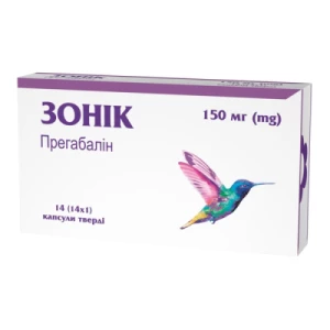Зонік капсули тверді по 150 мг 2 блістери №14- ціни у Соснівці