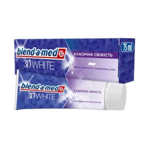 Зубная паста Blend-a-med 3D White Классическая свежесть 75мл- цены в Виннице