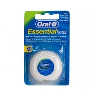 Зубна нитка Oral-B Essential Floss вощена 50м- ціни у Оріхові