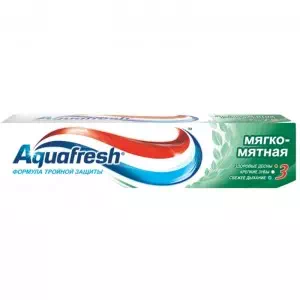 Зубная паста Аквафреш 3 Комплексная защита мягко мятная 50мл- цены в Обухове