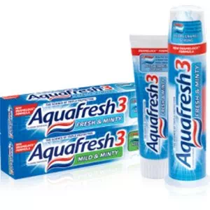 Зубна паста Аквафреш 3 Комплексний захист освіжаюче м'ятна 125мл- ціни у Дніпрі