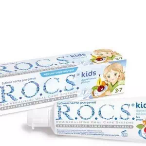 Зубная паста Рокс Kids фруктовый рожок 45г- цены в Глыбокая