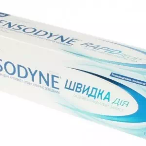 Зубна паста Сенсодин швидкої дії 75мл- ціни у Слов'янську