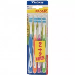 Зубная щетка Trisa Focus Pro Clean, средняя жесткость 2+2 16780- цены в Мирнограде